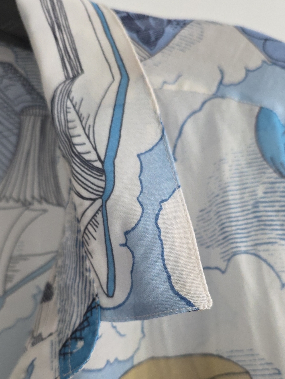 Les Histoires Inoui Editions Pour Sezane Pierro Shirt Cotton Silk Book Pattern - Picture 8 of 9